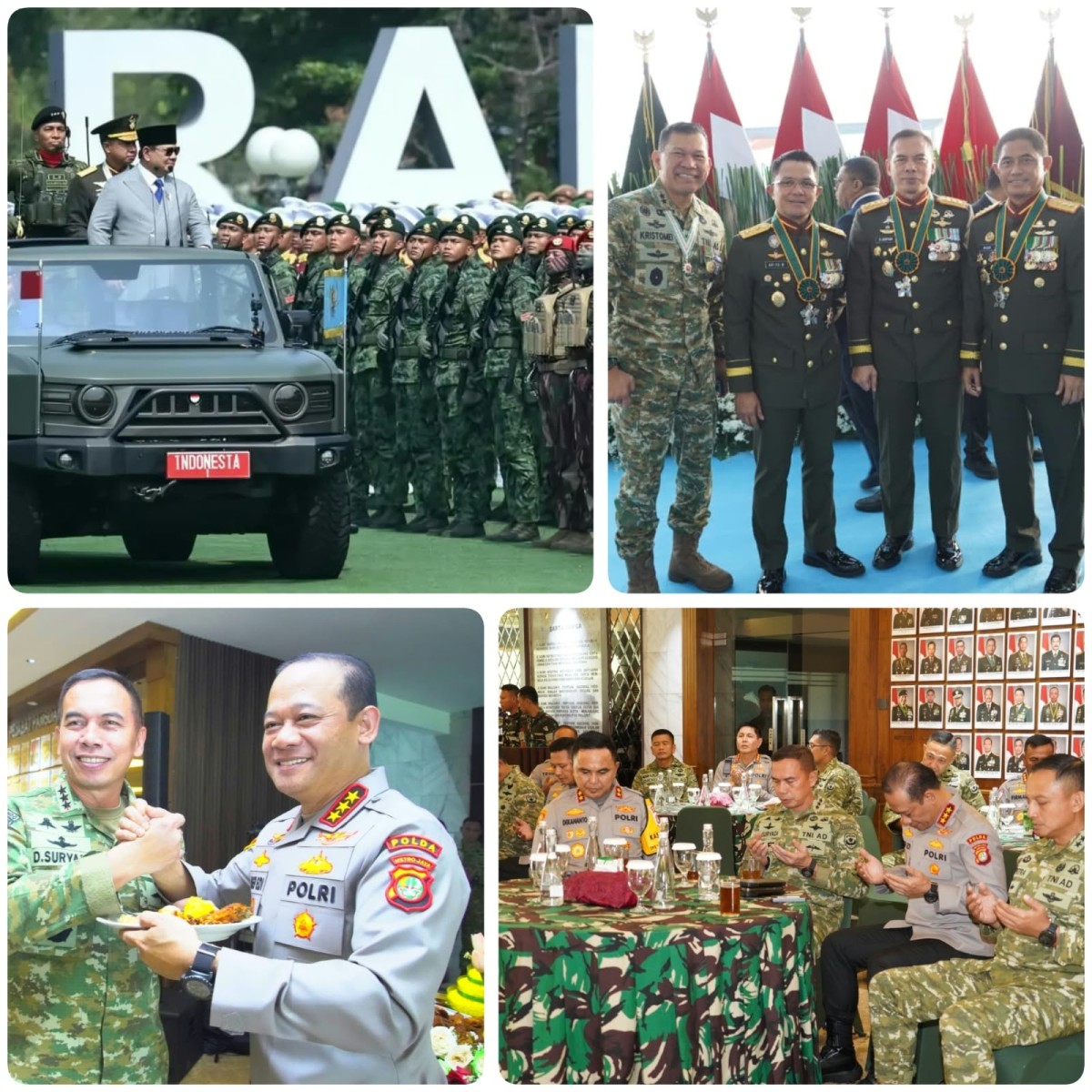 Pangdam Jaya Hadiri HUT ke-81 TNI, Kapolda Metro Jaya Sampaikan Ucapan dan Perkuat Soliditas TNI-Polri