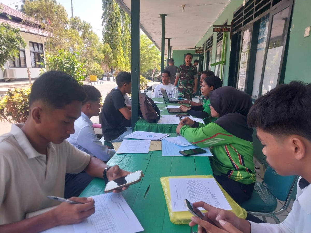 Kodim 1614/Dompu Layani Verifikasi Administrasi Casis Caba dan Cata PK TNI