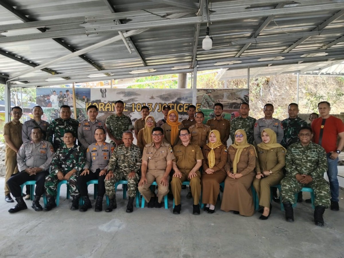 Forkopimcam Jatigede Sampaikan Ucapan HUT ke-81 TNI ke Koramil 1013/Jatigede
