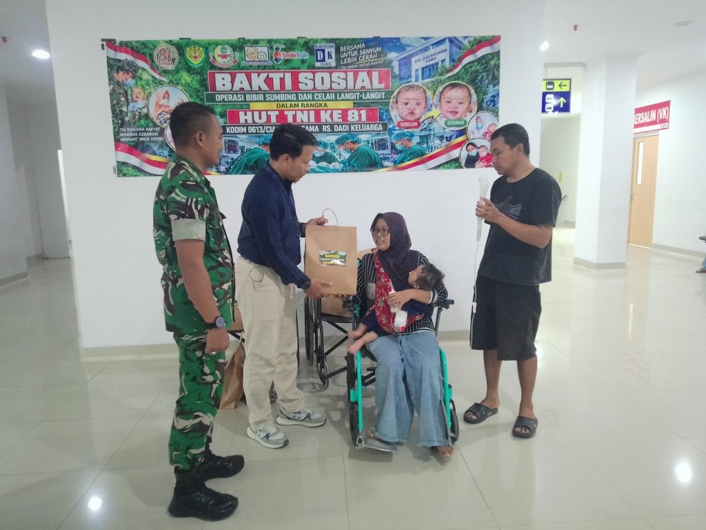 Semangat HUT TNI ke-81, Kodim Ciamis Bantu 14 Pasien Lewat Operasi Bibir Sumbing