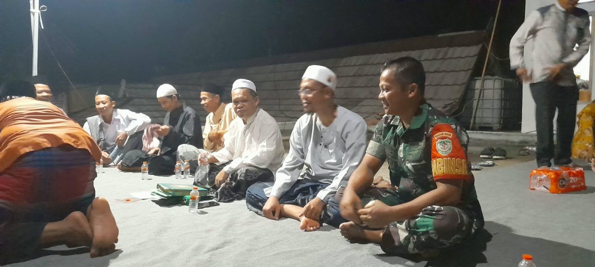 Babinsa Cirende Jalin Komunikasi Keagamaan Bersama Tokoh Agama