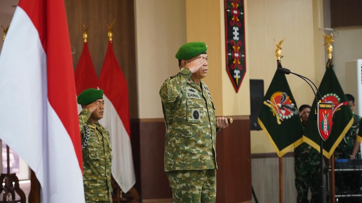 Pangdam XXII/TB Pimpin Laporan Korps Kenaikan Pangkat Pamen