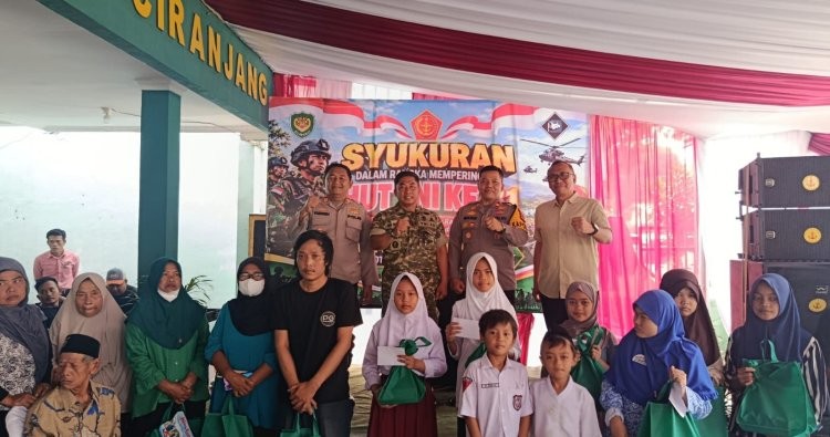 Perkuat Sinergi dan Kepedulian, Koramil 0809/Ciranjang Gelar Syukuran HUT TNI ke-81 dan Kenaikan Pangkat Anggota