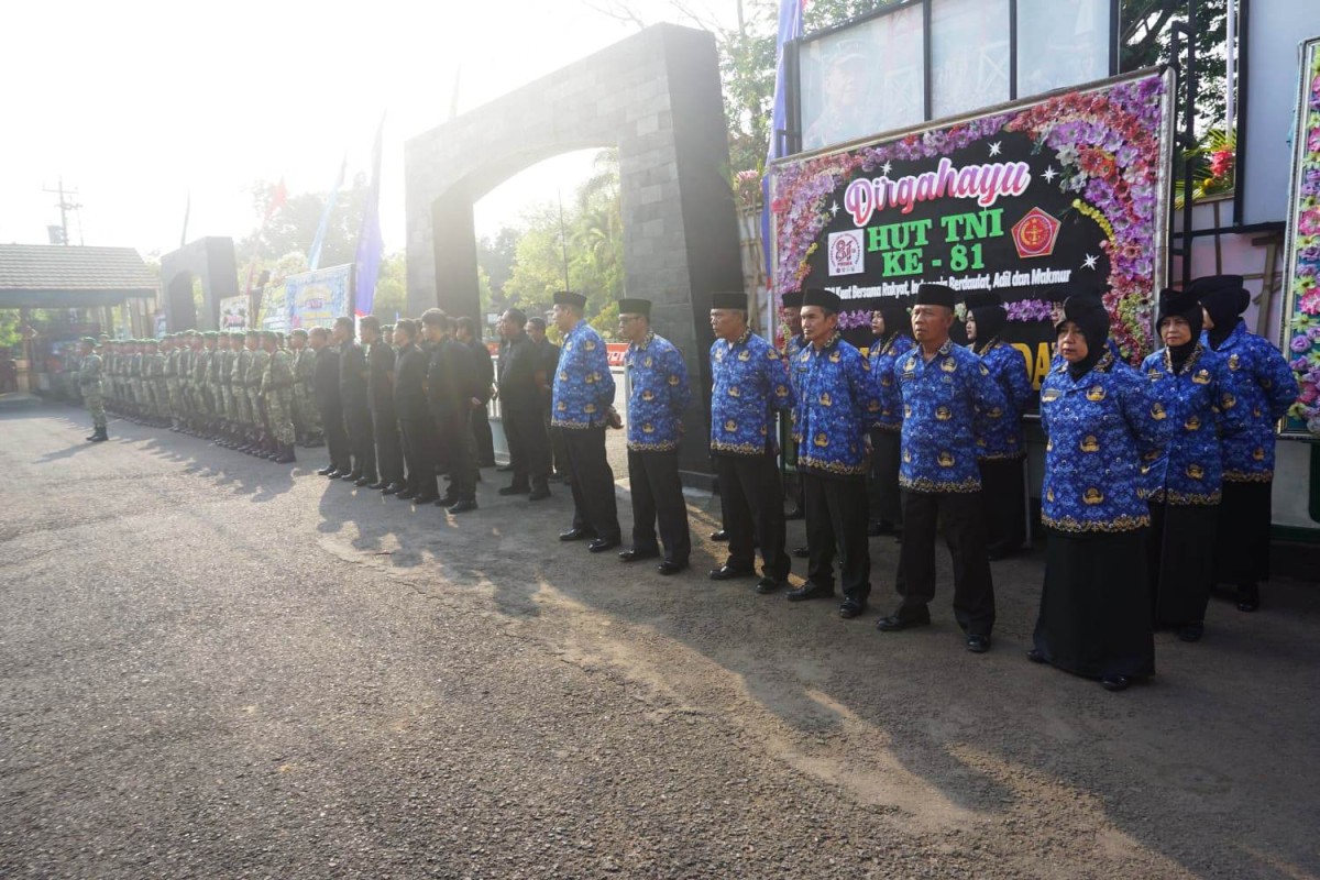 Kodim 0731/Kulon Progo Gelar  Upacara Peringatan HUT Ke-81 TNI