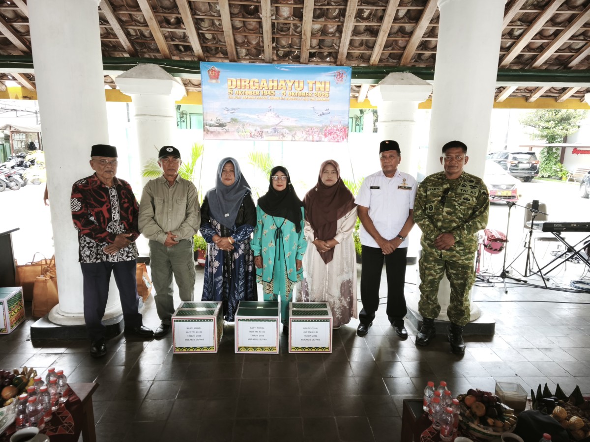 Gelar Sukuran HUT TNI Ke 81 Koramil Prambanan Berbagi Kepada Sesama
