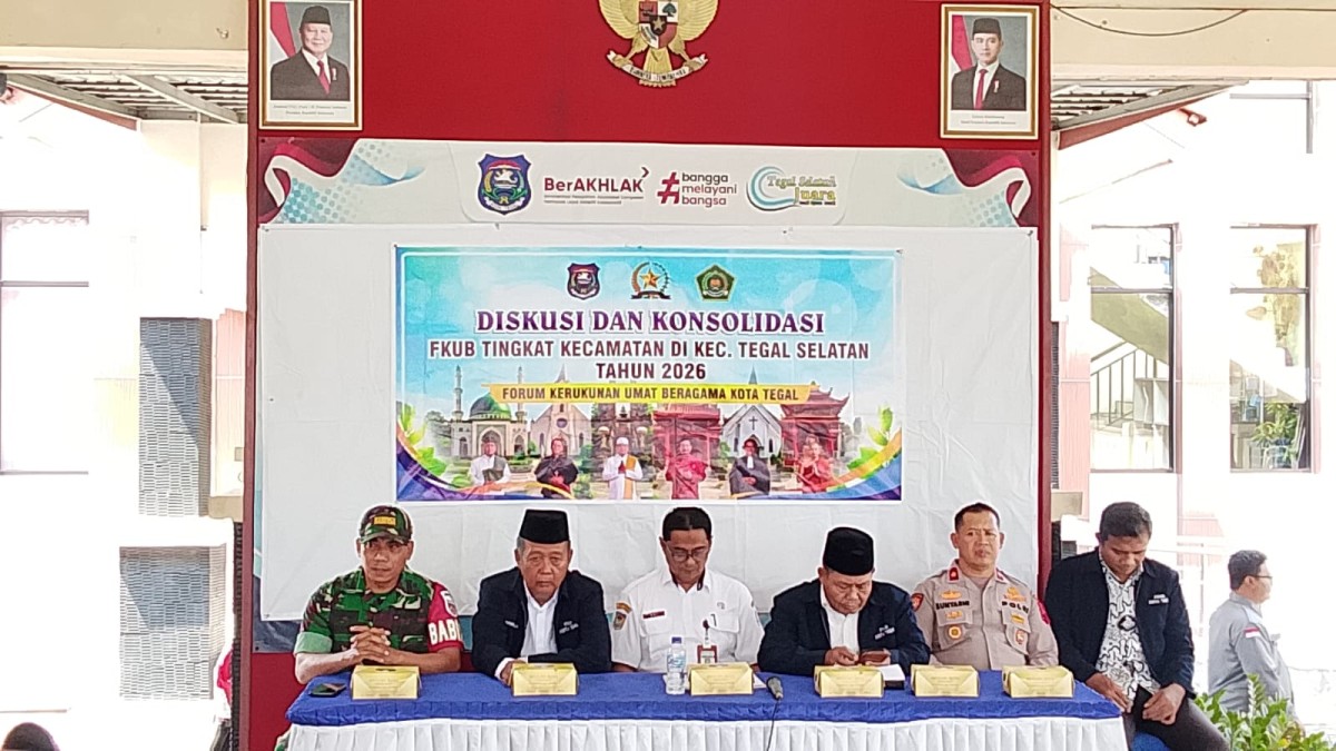 Babinsa Koramil 21/Tegal Selatan Hadiri Diskusi dan Konsolidasi FKUB Tingkat Kecamatan Tahun 2026