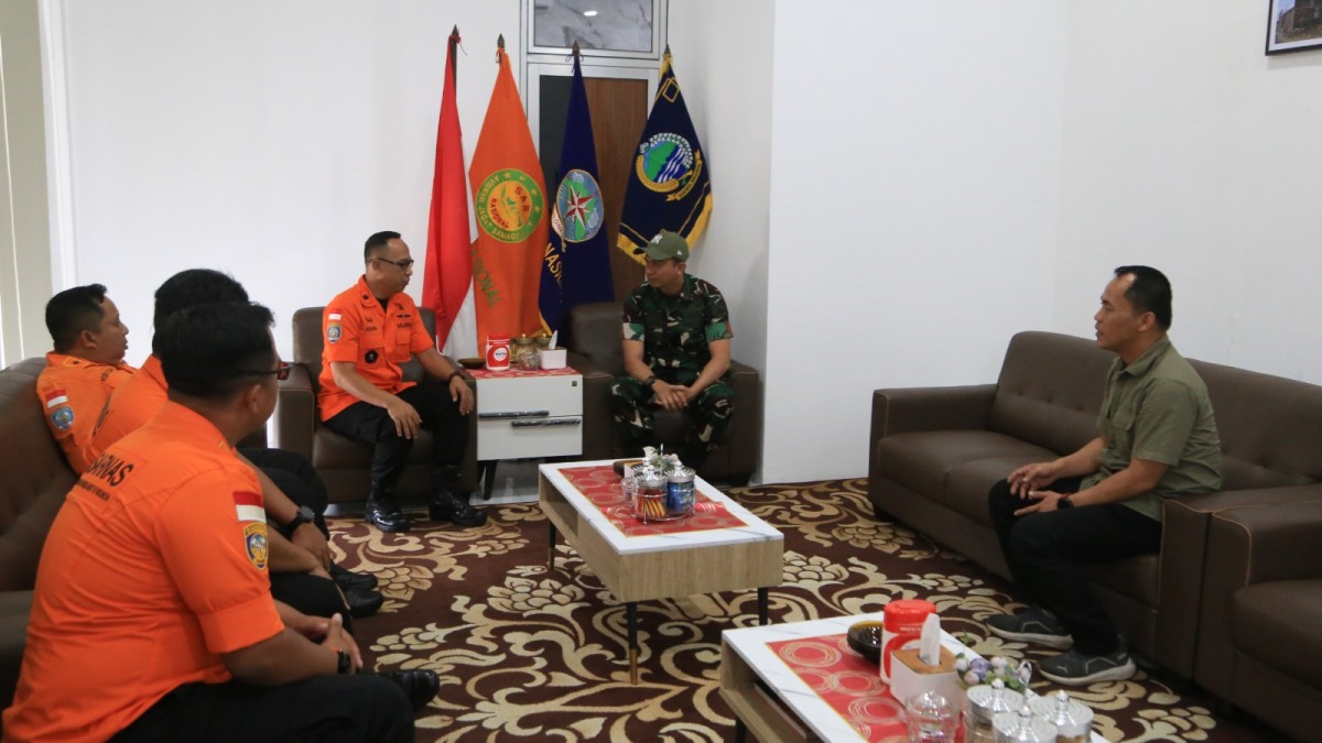 Pererat Sinergitas, Dandim 0703/Cilacap Kunjungi Basarnas Cilacap