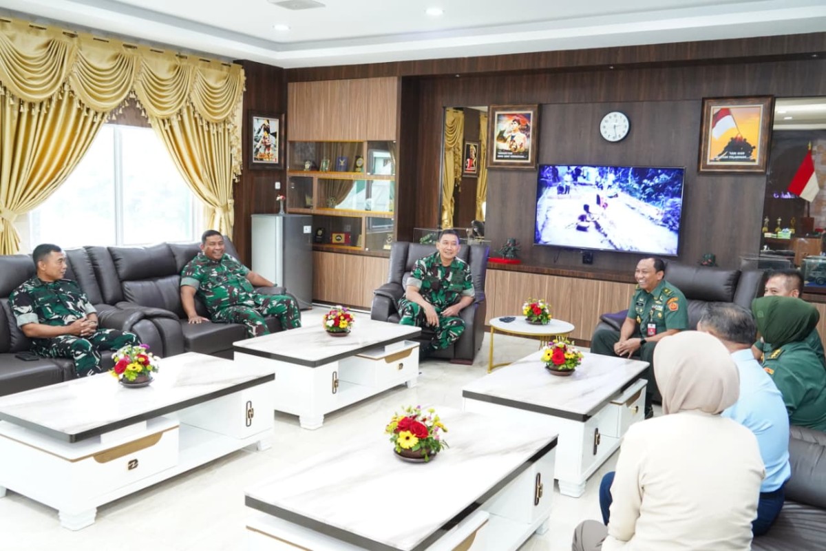 Pangdam I/BB Terima Dir SDM Kuathan Kemhan, Bahas Aturan Status Gugur Prajurit TNI