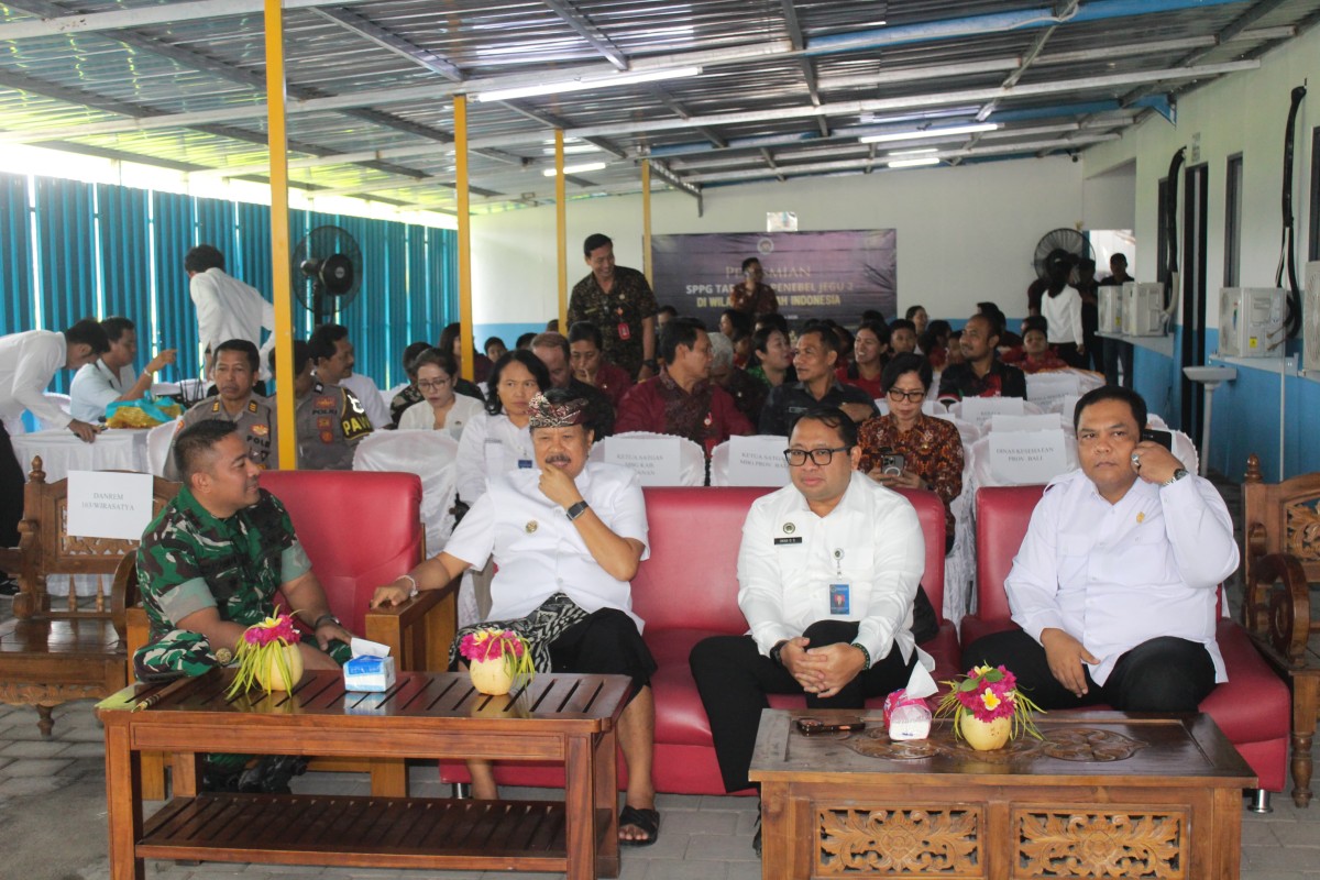 Peresmian SPPG Tahap II di Tabanan, Dandim Tegaskan Pentingnya Pemenuhan Gizi Sejak Dini
