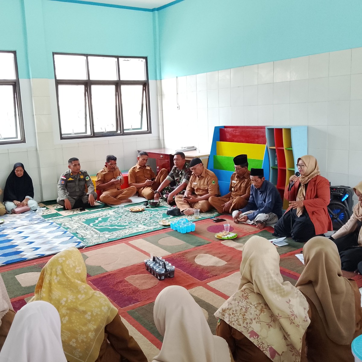 Babinsa Desa Sukaharja Hadiri Syukuran Revitalisasi TK PGRI Klangenan TA 2026
