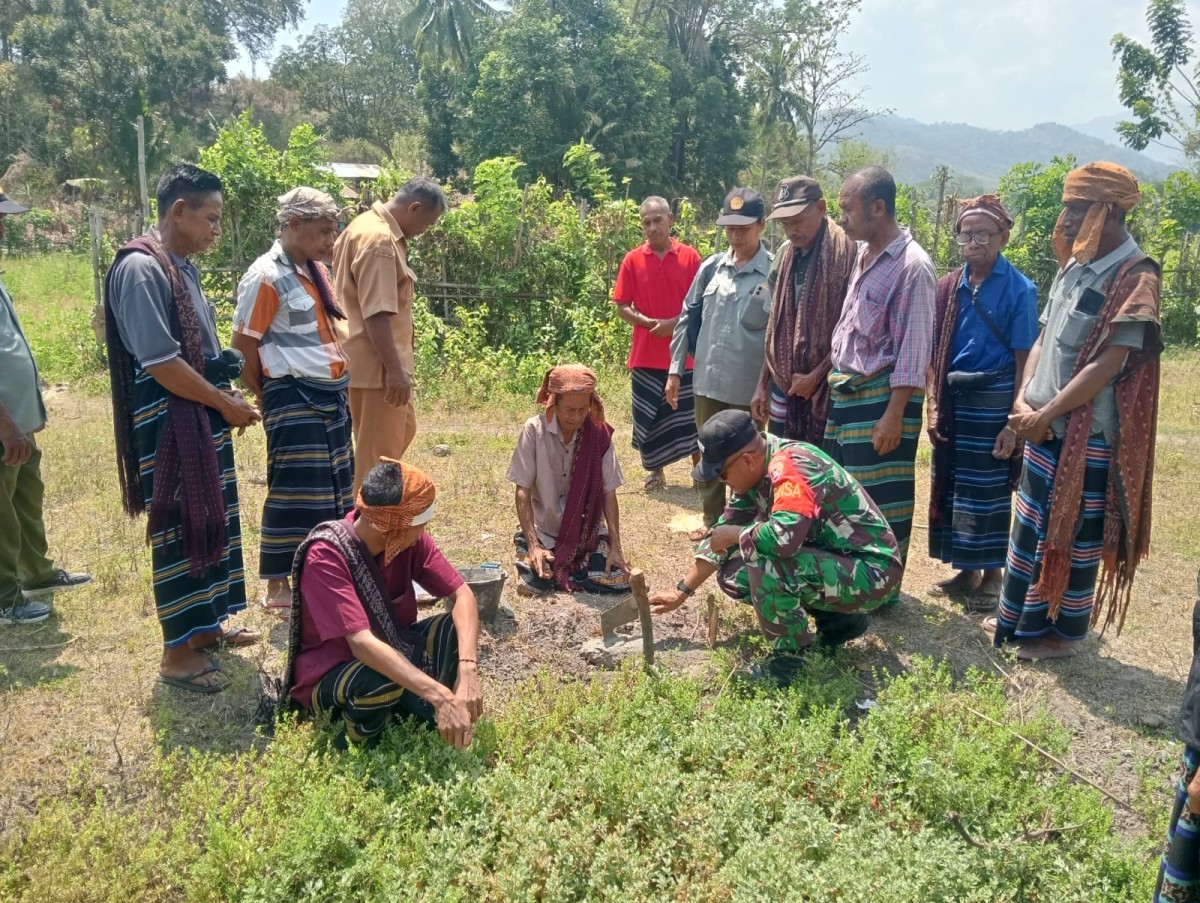 Dukung Pertanian Lokal, Pemkab Ende dan Kodim 1602/Ende Mulai Pembangunan Irigasi Pompa di Desa Mausambi