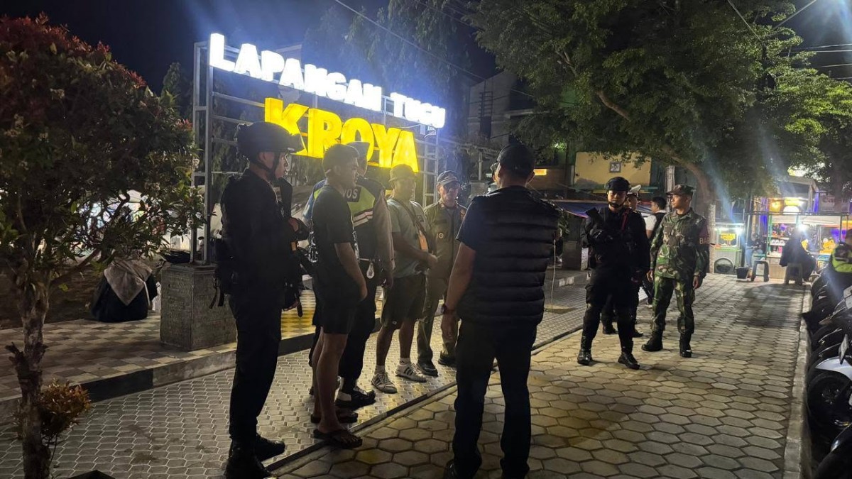 Jaga Kamtibmas, Koramil 03/Kroya Bersama Tiga Pilar Gelar Patroli
