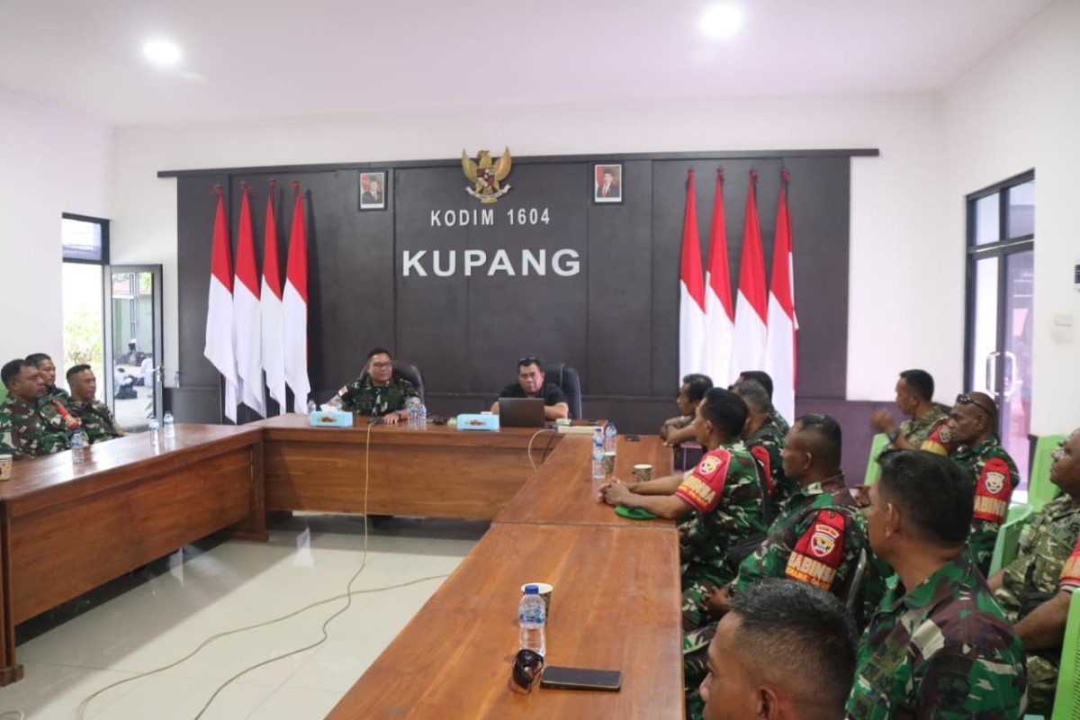 Dandim Kupang Pimpin Evaluasi Percepatan Pembangunan 34 KDKMP