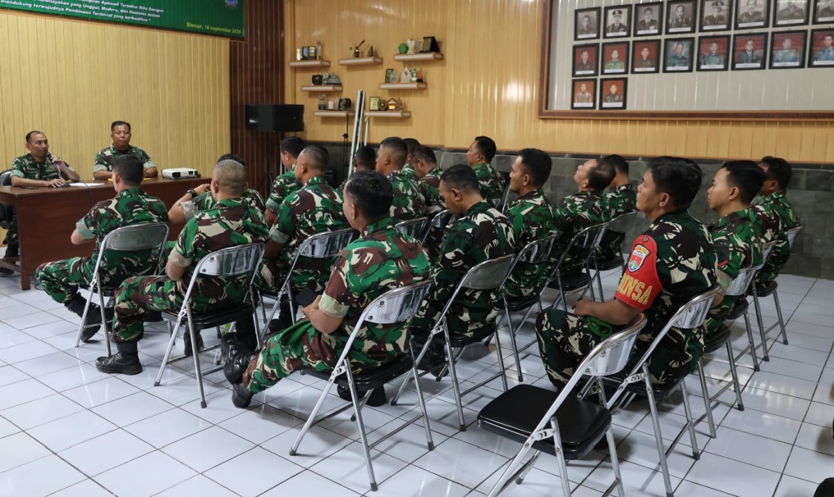 Untaian Doa dan Pesan Hangat Kasdim 0732/Sleman Iringi Langkah Prajurit Pindah Satuan