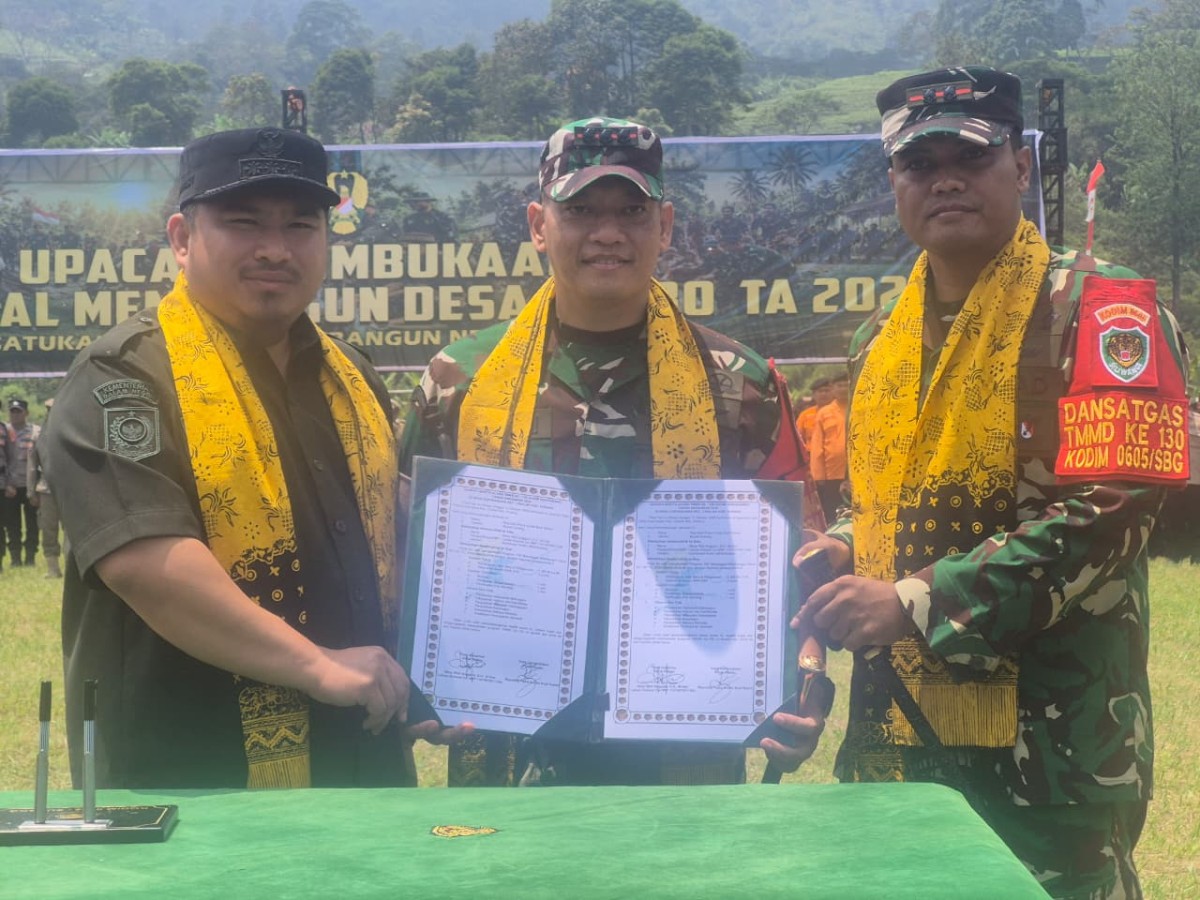 Usung Tema Satukan Langkah Negri dari Desa, TMMD ke-130 Subang Resmi Dibuka