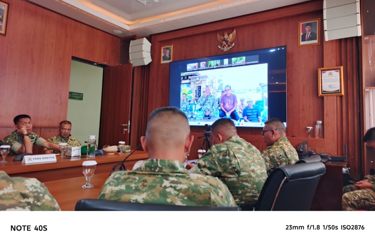 Dandim 1616/Gianyar Ikuti Evaluasi WBK 2026, Inovasi Satuan Jadi Bagian Penilaian