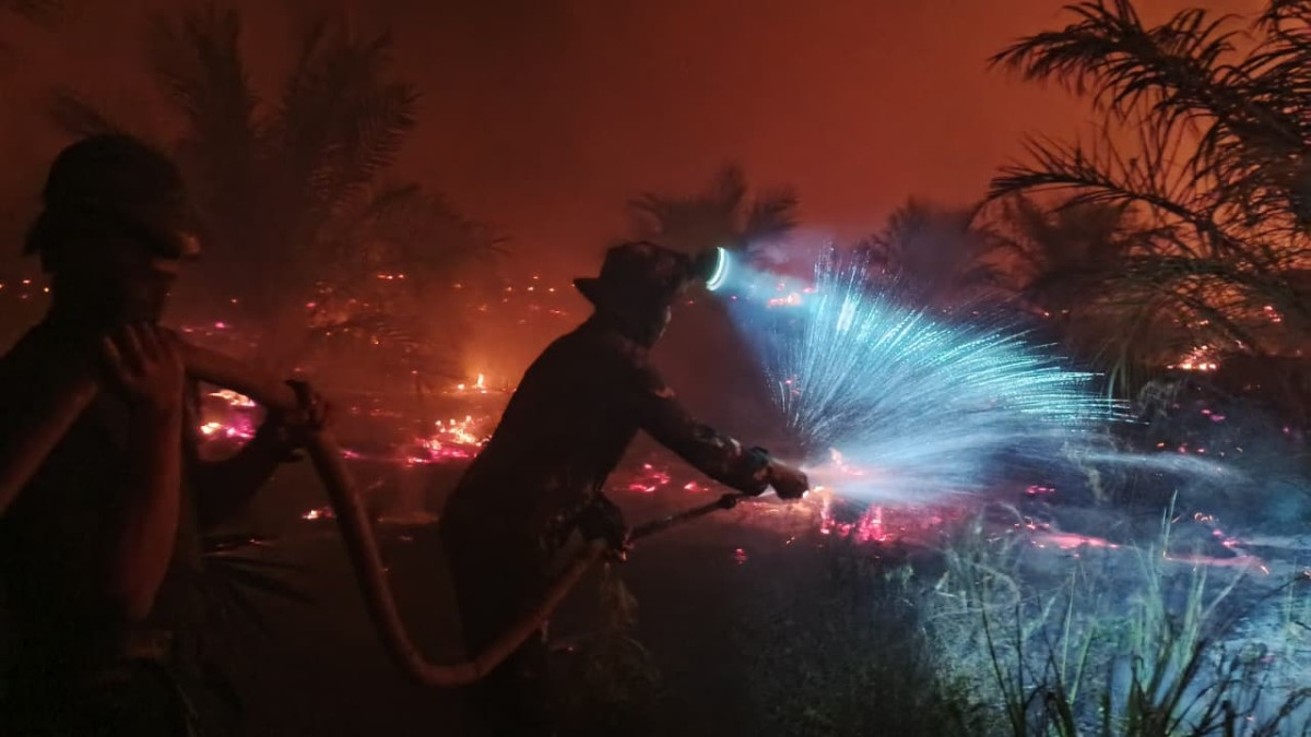 Kodim 1203/Ketapang Bersama Tim Gabungan Terus Berupaya Kendalikan Karhutla