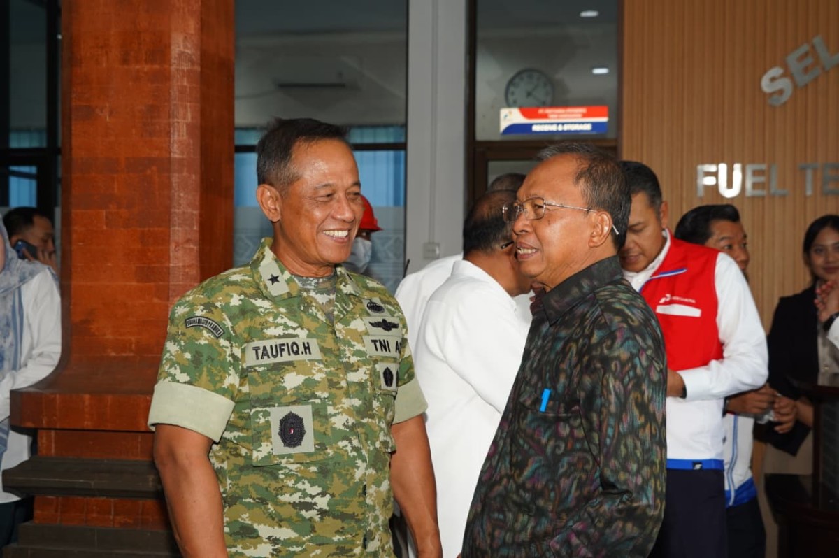 Kasdam IX/Udayana Dampingi Kunjungan Menteri ESDM, Percepatan Normalisasi BBM Bali Jadi Fokus
