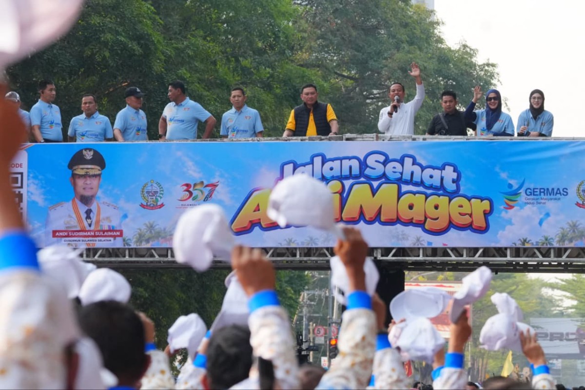 Soliditas Untuk Sulsel Maju! Kasdam XIV/Hasanuddin Ikuti Jalan Santai Anti Mager HUT ke-357