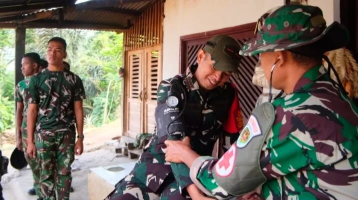 Jaga Kesiapan Personel, Satgas TMMD Lakukan Pemeriksaan Kesehatan