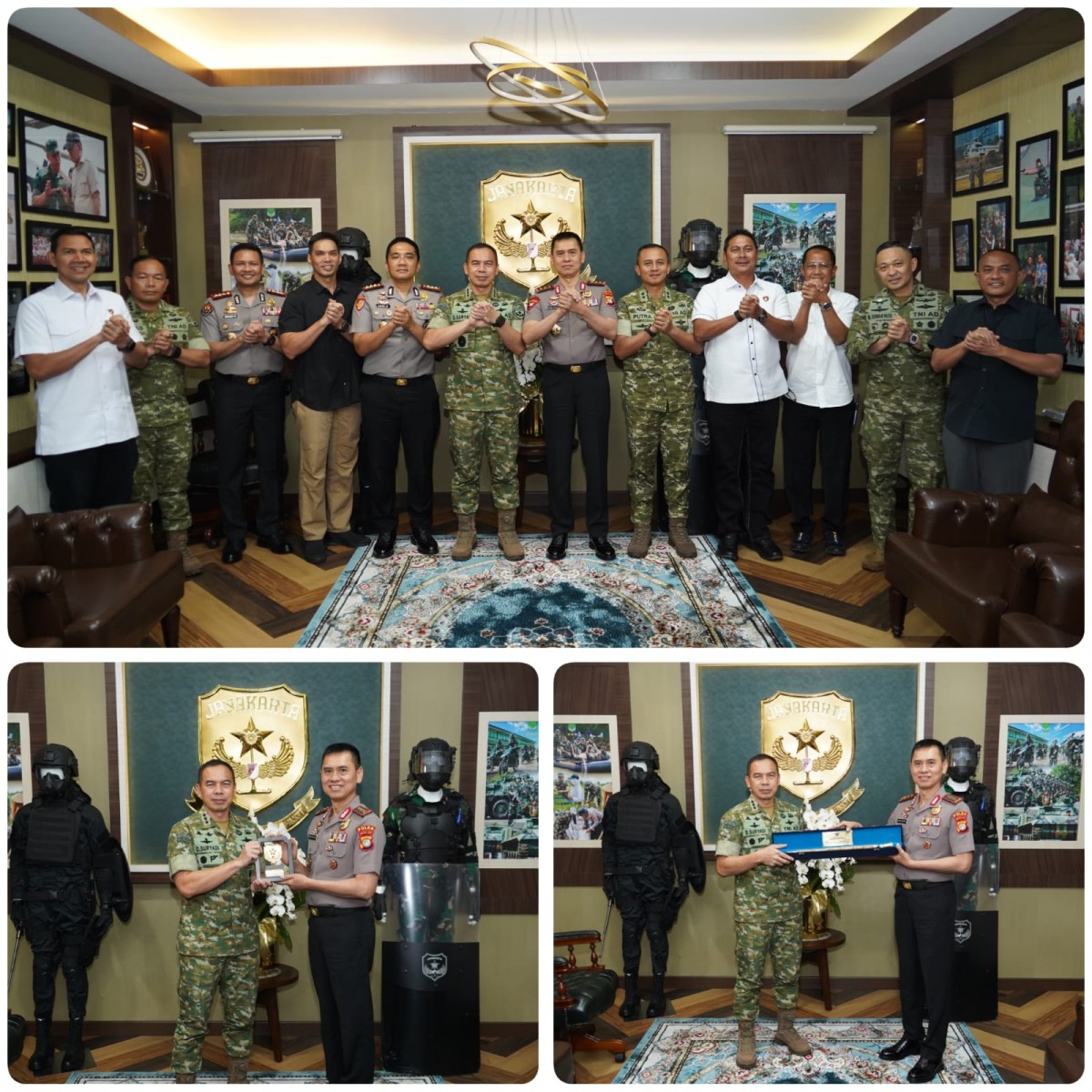 Pangdam Jaya Terima Kunjungan Silaturahmi Kapolda Metro Jaya, Perkuat Sinergi TNI-Polri