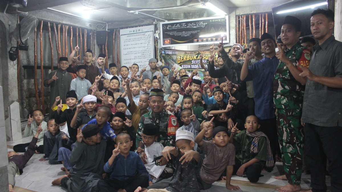 Kodim 0606/Kota Bogor Gelar Buka Puasa Sunnah Bersama Anak Yatim The Yatim Village