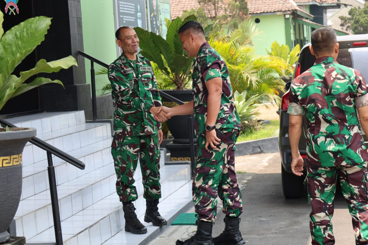 Sinergi Tanpa Batas, Kasdim 0732/Sleman Sambut Kunjungan Danyon TP 465/SN