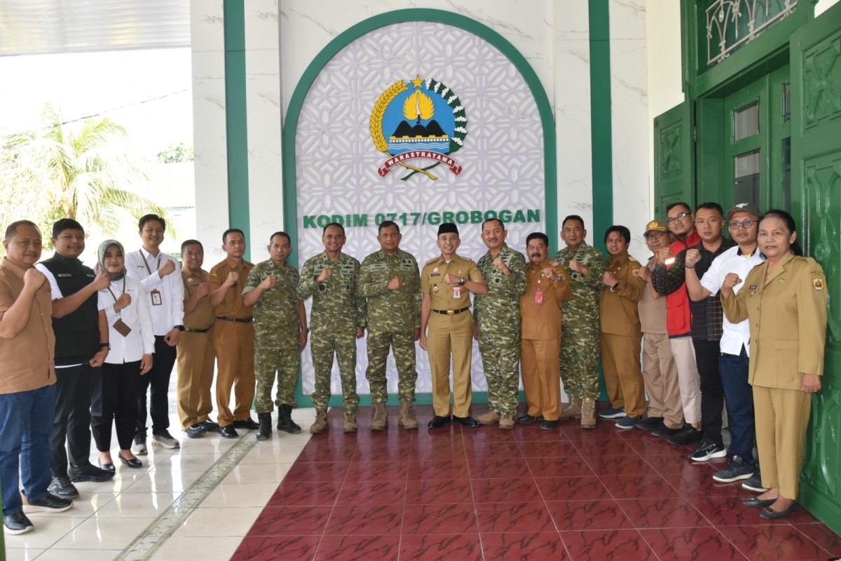 Tim Mabes TNI Koordinasi Dengan Pemkab Grobogan, Pastikan Kesiapan Operasional KDKMP