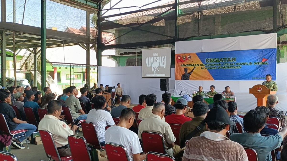 Kodim 0713/Brebes Gelar Pembinaan Komunikasi Cegah Konflik Sosial, Perkuat Sinergi TNI, Polri, Pemerintah, dan Masyarakat