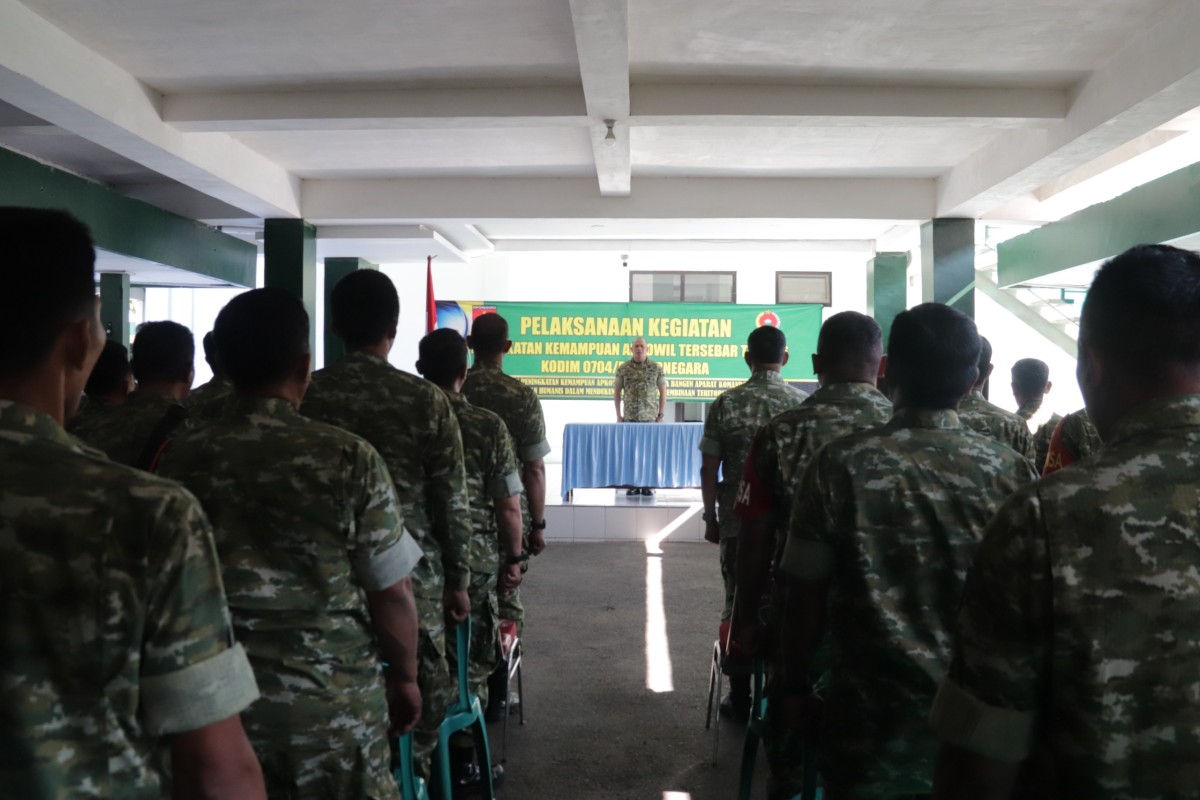 Dandim Banjarnegara Buka Kegiatan Peningkatan Kemampuan Apkowil Tersebar TA 2026