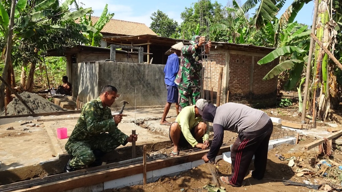 TMMD Sengkuyung Tahap IV Kodim Cilacap Mulai Garap RTLH Ibu Kinem, Wujudkan Hunian Layak