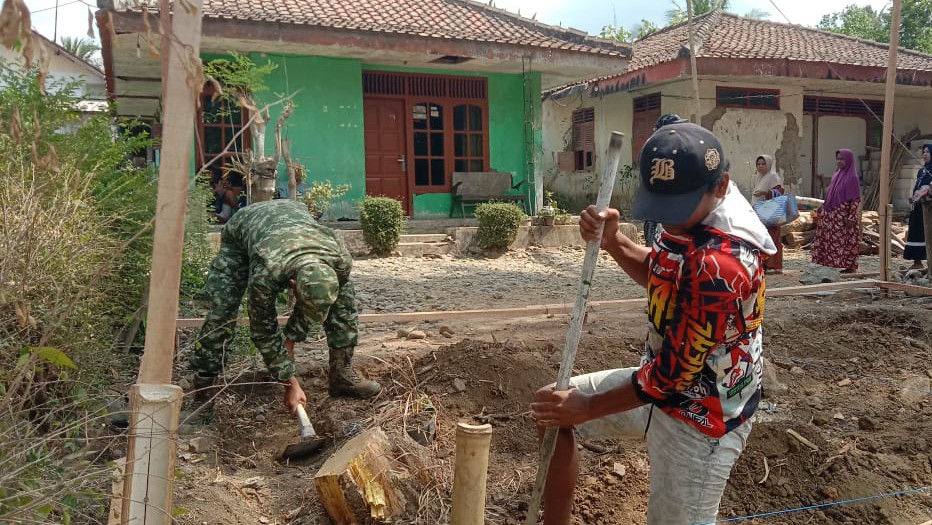 Pemboplangan Jembatan Gantung Perintis Garuda di Ciporos Mulai Dikerjakan