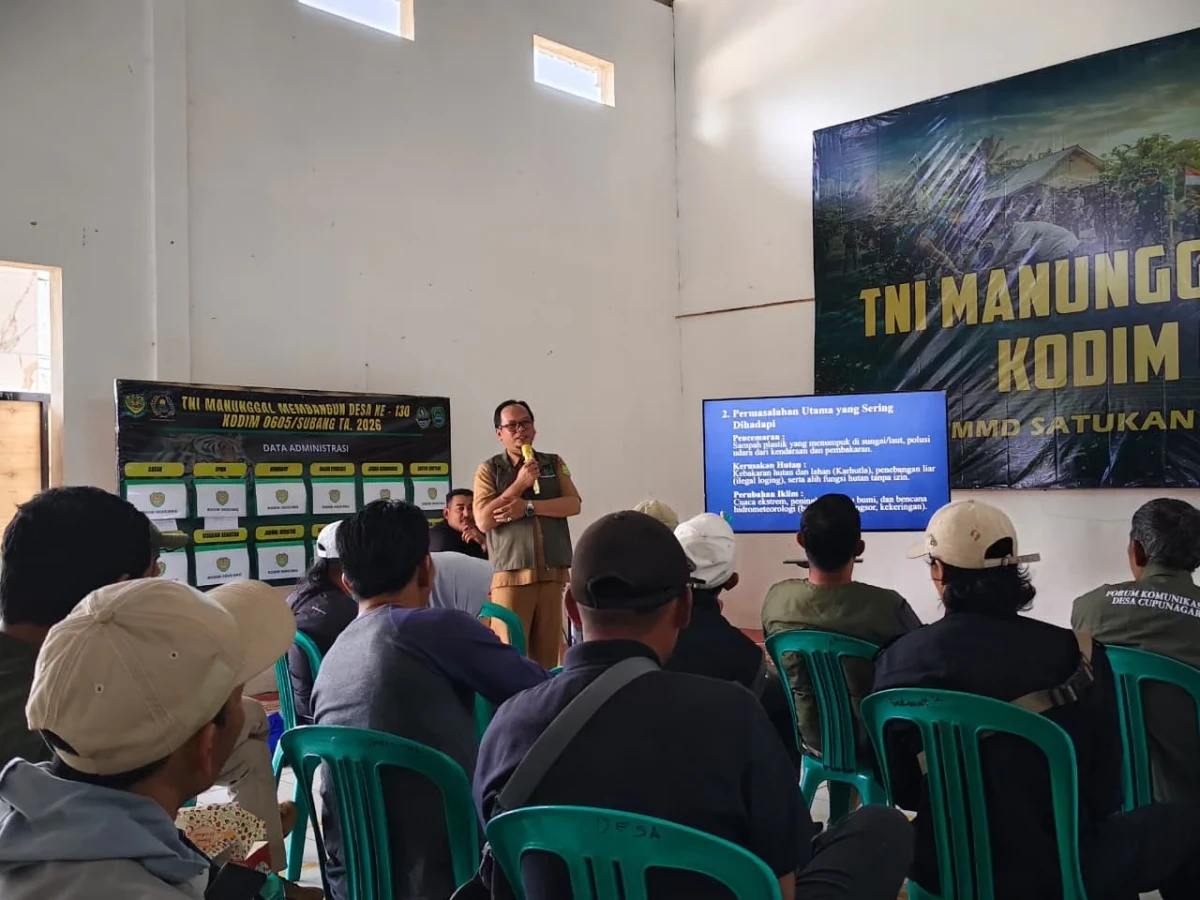 Satgas TMMD 130 Dorong Masyarakat Peduli Terhadap Lingkungan