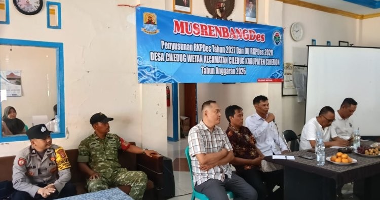 Babinsa Ciledug Wetan Hadiri Musrenbangdes Penyusunan RKPDes 2027