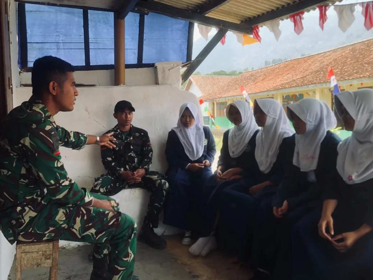 Satgas TMMD Peduli Dunia Pendidikan, Edukasi Siswa Dari Bahaya Perundungan