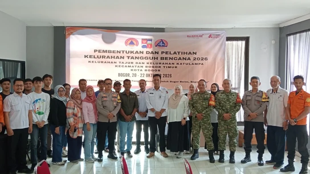 Babinsa Bogor Timur Ikut Pembentukan Kelurahan Tangguh Bencana