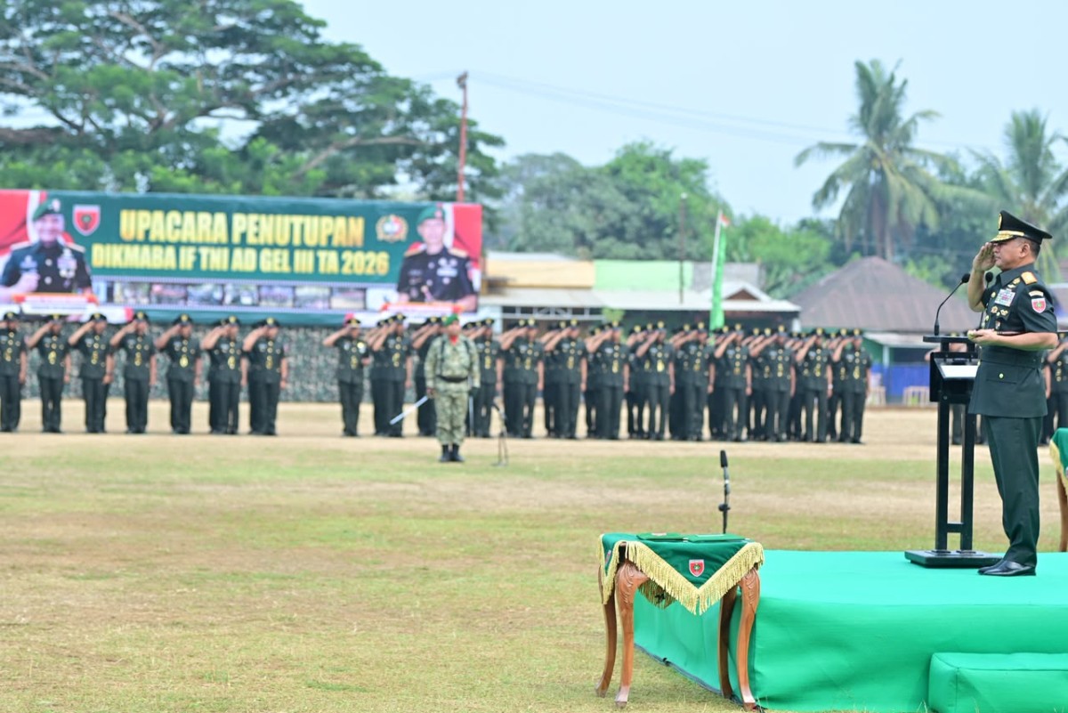 Cetak Prajurit Tangguh, Pangdam XIV/Hsn Lantik 343 Bintara Infanteri