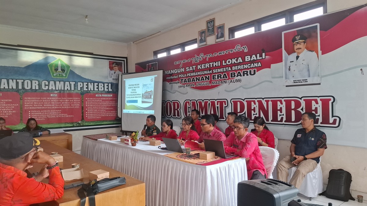 Danramil Penebel Hadiri Sosialisasi Perpres 82/2026, Perkuat Tata Kelola Koperasi Merah Putih