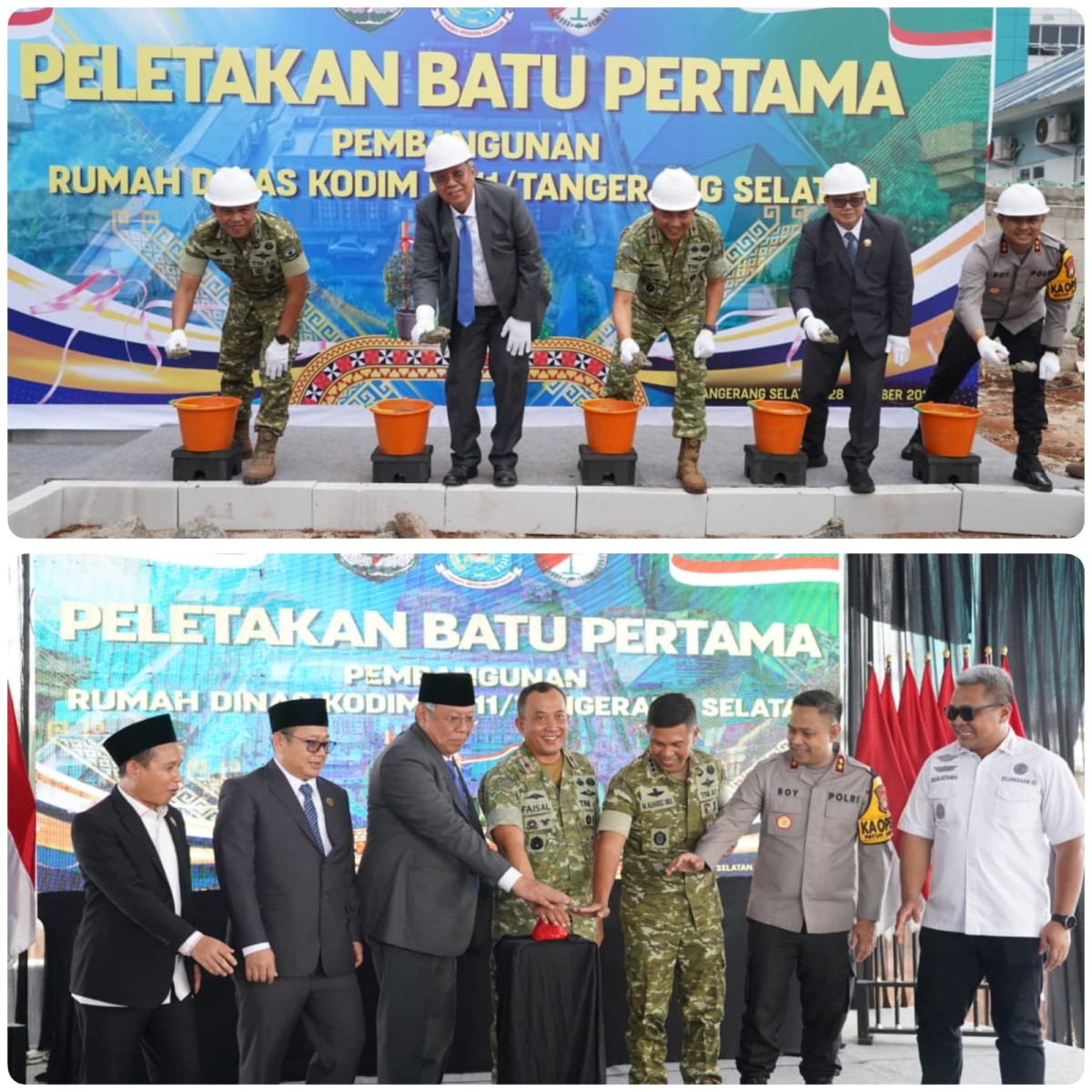 Gedung Makodim 0511/Tangsel Mulai Dibangun, Danrem 052/Wkr Bacakan Amanat Pangdam Jaya
