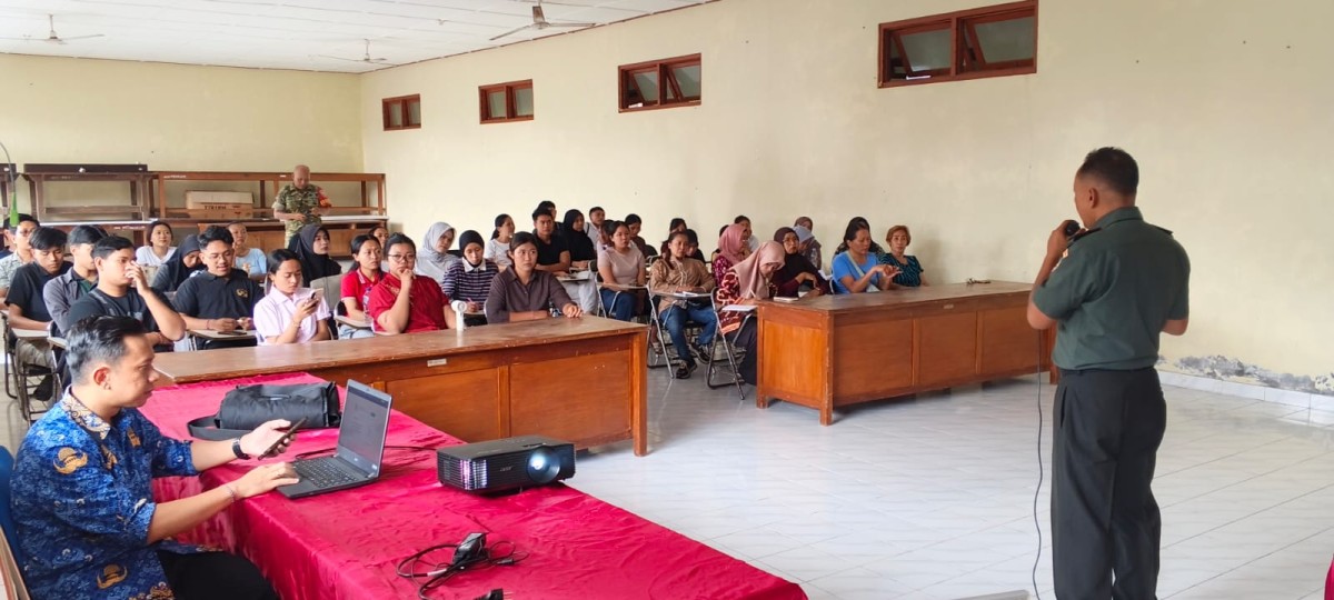 Pasi Pers Kodim 1623/Karangasem Sosialisasikan Rekrutmen Catam dan Komcad TA 2027 di BLK Karangasem