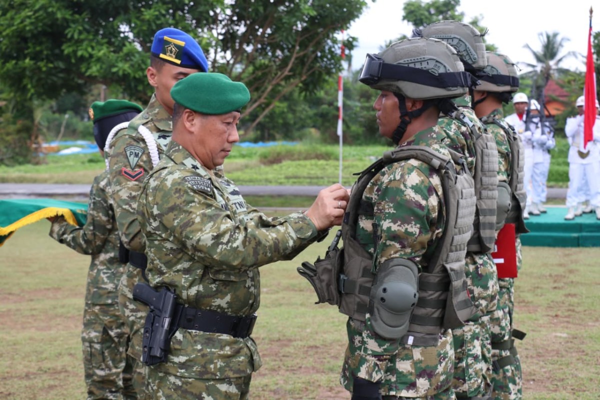 Kasdam XII/Tpr Pimpin Penetapan 216 Personel Komcad Matra Darat