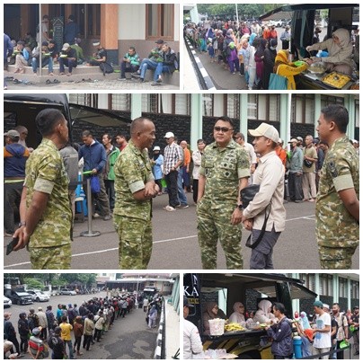KAMIS BERBAGI BERSAMA MOBIL MAKAN-MAKAN DI DINAS SEJARAH TNI ANGKATAN DARAT