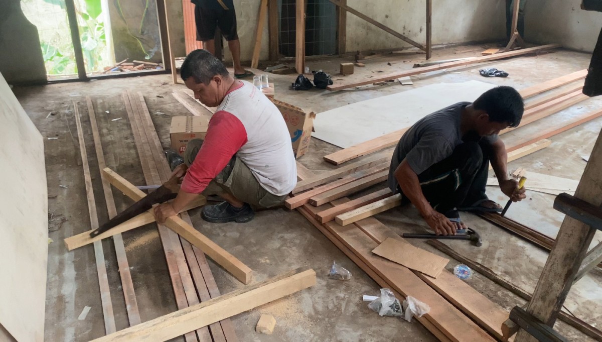 Wujudkan Kepedulian Sosial, Korem 121/Abw Laksanakan Perehaban Panti Asuhan Cahaya Purnama Sintang